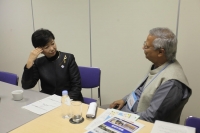 Professor Yunus addresses healthcare and ageing in Tokyo, at International Social Business Forum in Japan Professor Yunus addresses healthcare and ageing in Tokyo, at International Social Business Forum in Japan