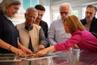 Yunus Visits Euro 4 Billion Newly Constructed Paris 2024 Olympic Village Based on His Concept --- Signs a New Agreement for Milan Winter Olympic 2026. Yunus Visits Euro 4 Billion Newly Constructed Paris 2024 Olympic Village Based on His Concept --- Signs a New Agreement for Milan Winter Olympic 2026.