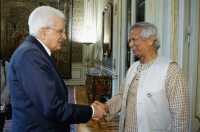  President Sergio Mattarella of Italy Receives Yunus at Palazzo del Quirinale President Sergio Mattarella of Italy Receives Yunus at Palazzo del Quirinale 