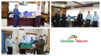 Grameen Telecom Provides Masks and PPEs to the Police, Army and RAB Grameen Telecom Provides Masks and PPEs to the Police, Army and RAB