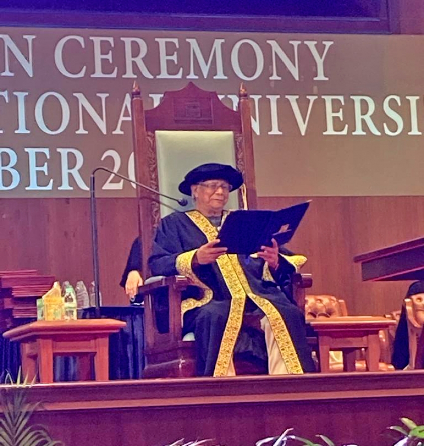 Yunus Presides Over Convocation Ceremony of Social Business University in Malaysia. Yunus Presides Over Convocation Ceremony of Social Business University in Malaysia.