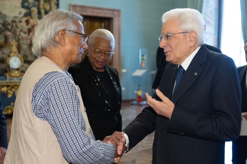 Yunus Meets President of Italian Republic Sergio Mattarella Yunus Meets President of Italian Republic Sergio Mattarella